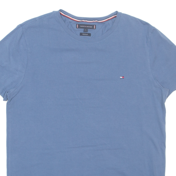 TOMMY HILFIGER Extra Slim Fit Mens T-Shirt Blue L Online Hot Sale