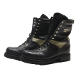 Combat Boots Black Leather Mens UK 9.5 For Discount