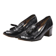 HURAGITO Pump Heels Black Leather Womens UK 6 Online Sale