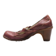 EL NATURALISTA Mary Jane Heels Purple Leather Womens UK 7 For Sale