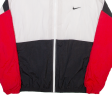 NIKE Mens Track Jacket White Colourblock L Fashion