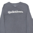 QUIKSILVER Womens T-Shirt Grey Long Sleeve S Online Sale