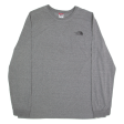 THE NORTH FACE Mens T-Shirt Grey Long Sleeve XL Online Hot Sale