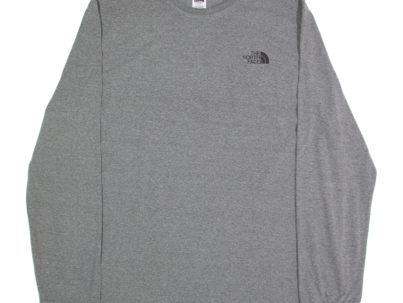 THE NORTH FACE Mens T-Shirt Grey Long Sleeve XL Online Hot Sale