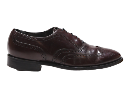 COMFORT PLUS Brogue Shoes Maroon Leather Mens UK 11 For Discount