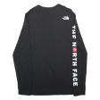 THE NORTH FACE OVERSIZED Mens T-Shirt Black Long Sleeve S Online Hot Sale