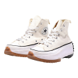 CONVERSE Run Star 2019 Platform High Top Trainers White Canvas Womens UK 5 Online Hot Sale