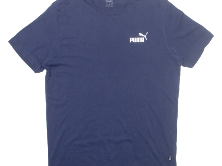 PUMA Mens T-Shirt Blue M Online Sale