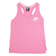 NIKE Womens Vest Pink Sleeveless M Online Hot Sale