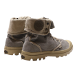 PALLADIUM Lace-Up Boots Grey Canvas Womens UK 8 Sale