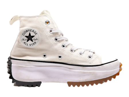 CONVERSE Run Star 2019 Platform High Top Trainers White Canvas Womens UK 5 Online Hot Sale