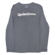 QUIKSILVER Womens T-Shirt Grey Long Sleeve S Online Sale