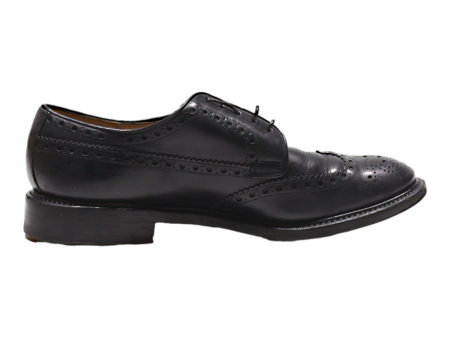 IL GERGO Brogue Shoes Black Leather Mens UK 7.5 Cheap