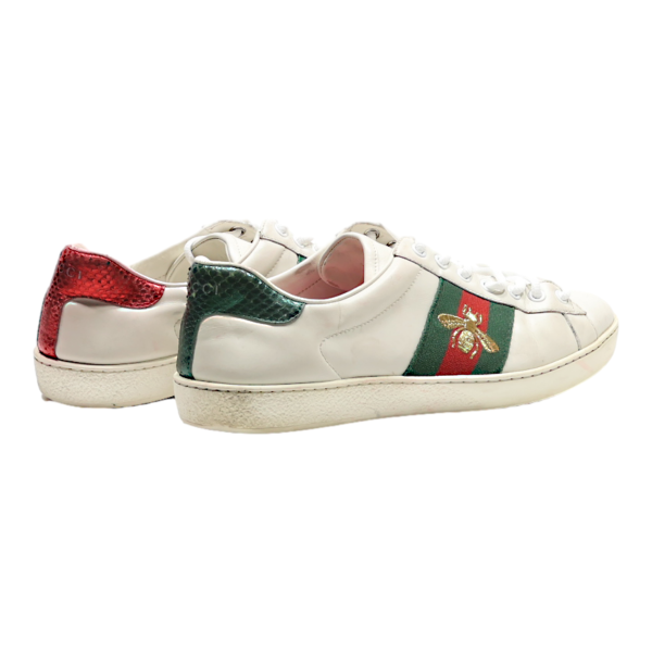 GUCCI Sneaker Trainers White Leather Mens UK 7 Online now