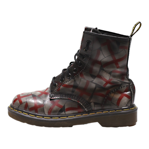 DR MARTENS 1460 England Lace-Up Boots Grey Leather Womens UK 4.5 Online