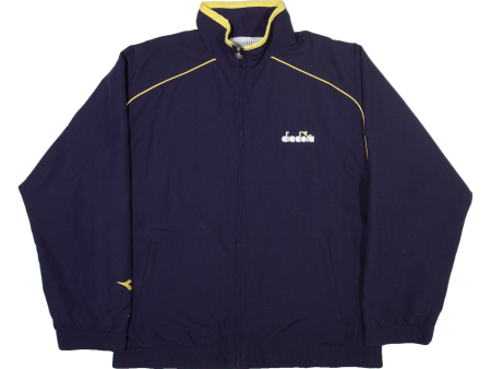 DIADORA Mens Track Jacket Blue L Supply