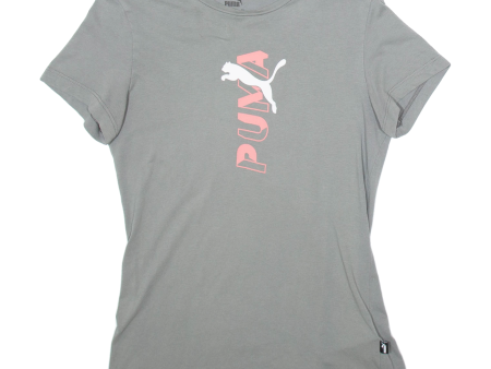 PUMA Womens T-Shirt Grey S Online now