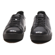 EMPORIO ARMANI Sneaker Trainers Black Leather Womens UK 6 Hot on Sale