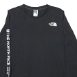 THE NORTH FACE Womens T-Shirt Black Long Sleeve S For Cheap