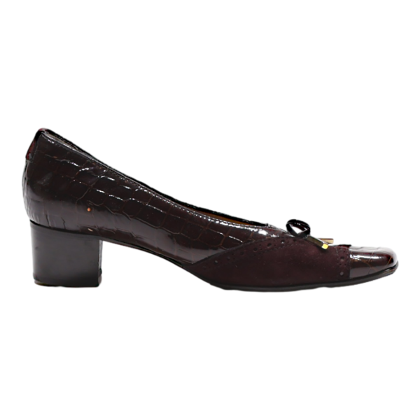 CASANOVA Loafer Shoes Maroon Leather Womens UK 5 For Discount