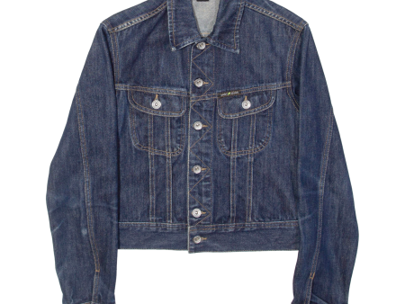 DKNY Womens Denim Jacket Blue S Discount