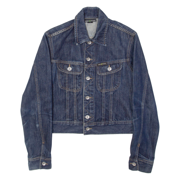 DKNY Womens Denim Jacket Blue S Discount