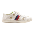 GUCCI Low Top Trainers White Leather Womens UK 5 Sale