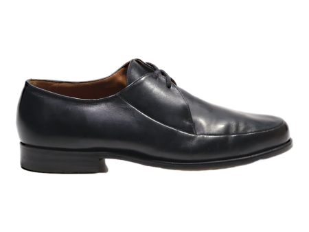 BALLY Derby Shoes Black Leather Mens UK 10 Online Hot Sale