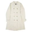 GANT Womens Trench Coat Cream UK 12 For Discount