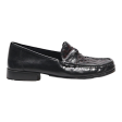 ANTONIO BARBIERI Loafer Shoes Black Leather Womens UK 9 For Cheap