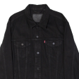 LEVI S Mens Denim Jacket Black 2XL For Cheap