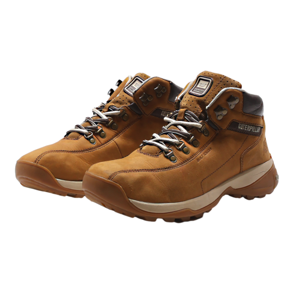 CATERPILLAR Hiking Boots Brown Leather Mens UK 10 Online Sale