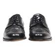 JOHN LAKES Brogue Shoes Black Leather Mens UK 8 Sale