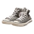 CONVERSE High Top Trainers Grey Canvas Womens UK 4.5 Supply