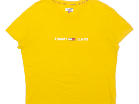 TOMMY HILFIGER Womens T-Shirt Yellow M Online now