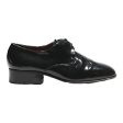 BALLY SUISSE Derby Shoes Black Leather Womens UK 5 on Sale