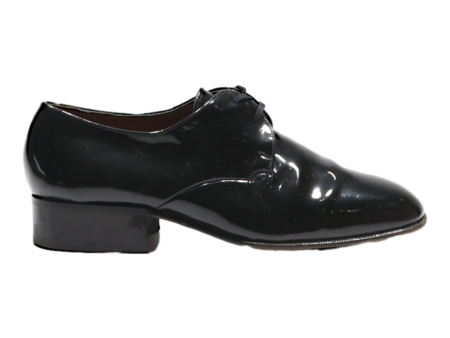 BALLY SUISSE Derby Shoes Black Leather Womens UK 5 on Sale