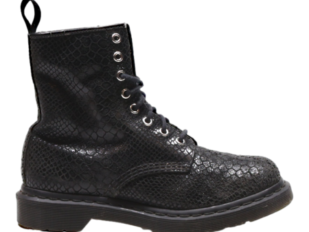 DR MARTENS 1460 Lace-Up Boots Black Leather Womens UK 5 Fashion