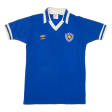 UMBRO Leicester City FC 1982-1983 Match Worn Home Kit Mens Football Shirt Jersey Blue 80s Nylon M Fashion