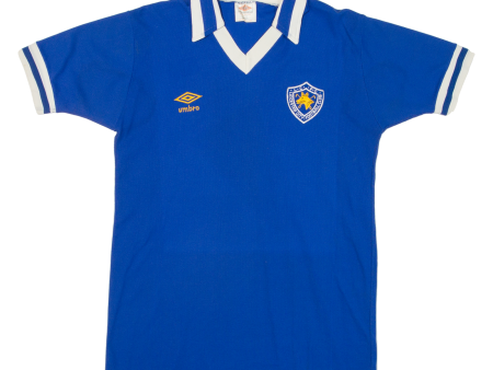 UMBRO Leicester City FC 1982-1983 Match Worn Home Kit Mens Football Shirt Jersey Blue 80s Nylon M Fashion