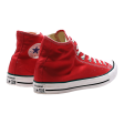 CONVERSE Chuck Taylor All Star High Top Trainers Red Canvas Mens UK 10 Online Hot Sale