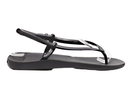 HAVAIANAS Strappy Sandals Black Synthetic Womens UK 4.5 For Cheap