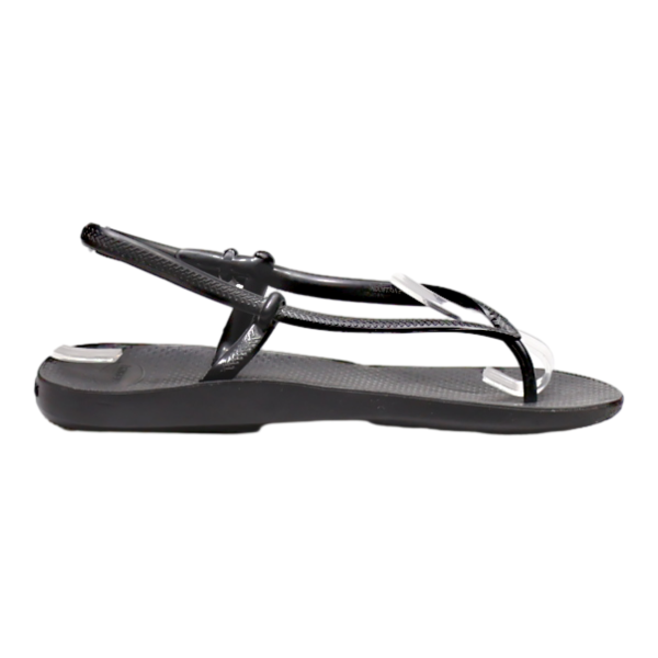 HAVAIANAS Strappy Sandals Black Synthetic Womens UK 4.5 For Cheap