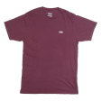 VANS Classic Fit Mens T-Shirt Maroon S For Sale