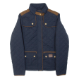 DIESEL Womens Quilted Jacket Blue S For Sale