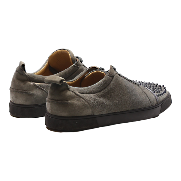 CHRISTIAN LOUBOUTIN Low Top Trainers Grey Canvas Mens UK 9.5 Online now