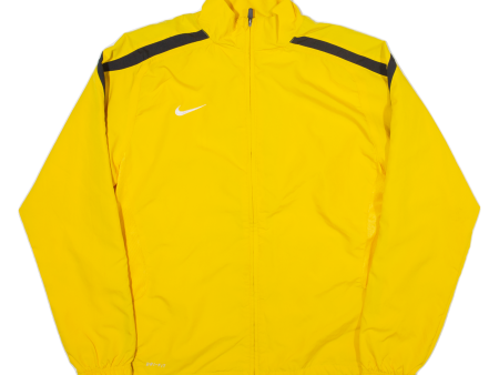 NIKE Mens Windbreaker Jacket Yellow L Hot on Sale