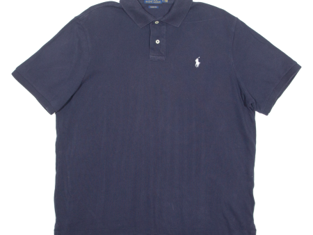 POLO RALPH LAUREN Mens Polo Shirt Blue L Cheap