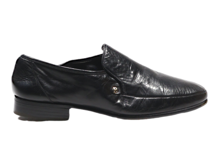 BALLY Loafer Shoes Black Leather Mens UK 8.5 Online now