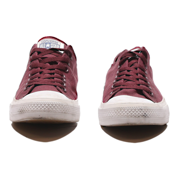 CONVERSE Chuck Taylor All Star Low Top Trainers Maroon Canvas Mens UK 9.5 on Sale